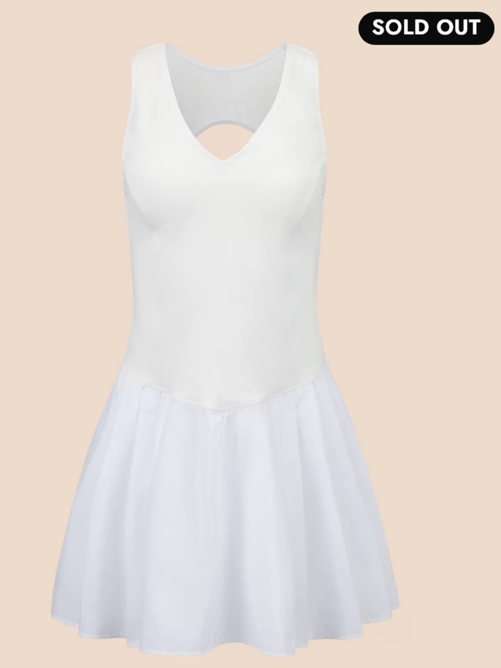 NWT Adore me Olivia white athletic dress